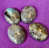 LG. Labradorite Oval Shaped Crystal Cabochon