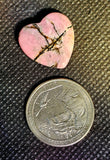Rhodonite Crystal Mini Heart 🩷✨🖤