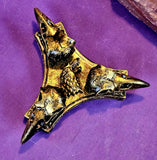 Triple Raven Skull Crystal Sphere Holder 💀🔮✨🐦‍⬛