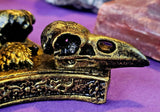 Triple Raven Skull Crystal Sphere Holder 💀🔮✨🐦‍⬛
