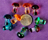 SM. Glass Blown Mushroom 😍🍄🌈💚🩵