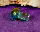 SM. Glass Blown Mushroom 😍🍄🌈💚🩵