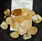Natural Topaz Crystal Tumble ✨🍂🌬️✨