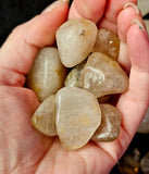 Rutilated Quartz Crystal Tumble ✨♥️💛🤍✨