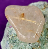 Rutilated Quartz Crystal Tumble ✨♥️💛🤍✨