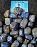 Dumortierite Crystal Tumble ✨🩶💙🩵🤍