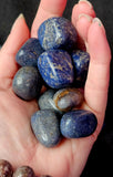 Dumortierite Crystal Tumble ✨🩶💙🩵🤍