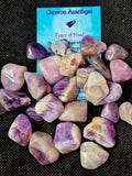 Chevron Amethyst Crystal Tumble ✨🤩💜☪️🤍