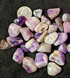 Chevron Amethyst Crystal Tumble ✨🤩💜☪️🤍
