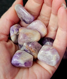Chevron Amethyst Crystal Tumble ✨🤩💜☪️🤍