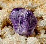 Chevron Amethyst Crystal Tumble ✨🤩💜☪️🤍
