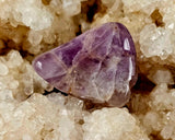 Chevron Amethyst Crystal Tumble ✨🤩💜☪️🤍