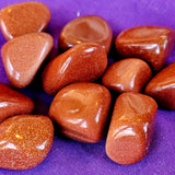 Goldstone (man-made) Crystal Tumble
