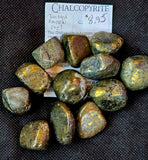 Chalcopyrite Crystal aka Tumbled Peacock Ore ⚜️🦚✨🤩