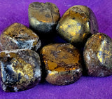 Chalcopyrite Crystal aka Tumbled Peacock Ore ⚜️🦚✨🤩