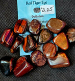 Red Tigers Eye Crystal Tumble♥️👁️🐯🐅🍒