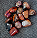Red Tigers Eye Crystal Tumble♥️👁️🐯🐅🍒