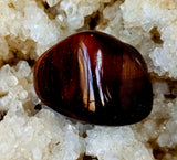 Red Tigers Eye Crystal Tumble♥️👁️🐯🐅🍒
