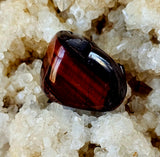 Red Tigers Eye Crystal Tumble♥️👁️🐯🐅🍒