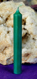 SM. Forest Green Taper Candle 💚✨🕯️🔥🍏