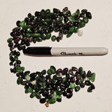 Zoisite & Ruby Crystal Chips 💚🖤❤️