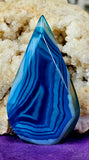 Dyed Blue Agate Crystal Freeform ✨🌀💠🤩💙🔵
