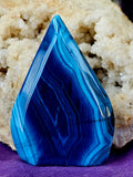 Dyed Blue Agate Crystal Freeform ✨🌀💠🤩💙🔵