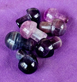 Rainbow Fluorite Crystal Mini Mushroom 🍄🌈🍄💜