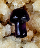 Rainbow Fluorite Crystal Mini Mushroom 🍄🌈🍄💜