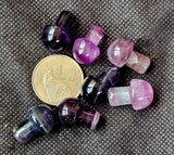 Rainbow Fluorite Crystal Mini Mushroom 🍄🌈🍄💜