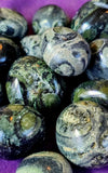 Kambaba Jasper Round Crystal Tumble 💚✨🤩🖤