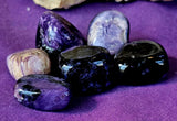 Charoite Crystal Tumble 🐈‍⬛✨💜🤯