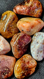 LG. Pink Agate Crystal Tumble ✨🤩🩷🤍🧡❤️