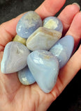 Blue Lace Agate Crystal Tumble ✨🤍🔵🩵💙💎