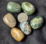 Sedimentary Jasper Crystal Tumble 💙🤎🧡💚