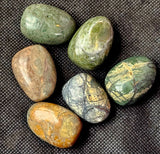 Sedimentary Jasper Crystal Tumble 💙🤎🧡💚