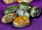 Sedimentary Jasper Crystal Tumble 💙🤎🧡💚