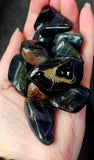 Hawkeye aka Blue Tigers Eye Crystal Tumble ✨🐯👁️🦅💙