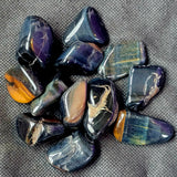 Hawkeye aka Blue Tigers Eye Crystal Tumble ✨🐯👁️🦅💙