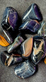 Hawkeye aka Blue Tigers Eye Crystal Tumble ✨🐯👁️🦅💙
