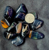 Hawkeye aka Blue Tigers Eye Crystal Tumble ✨🐯👁️🦅💙