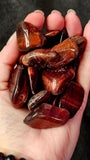 Red Tigers Eye Crystal Tumble♥️👁️🐯🐅🍒