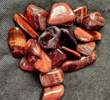 Red Tigers Eye Crystal Tumble♥️👁️🐯🐅🍒
