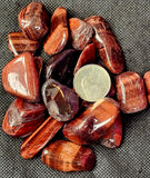 Red Tigers Eye Crystal Tumble♥️👁️🐯🐅🍒