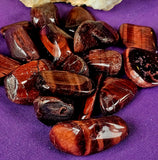 Red Tigers Eye Crystal Tumble♥️👁️🐯🐅🍒