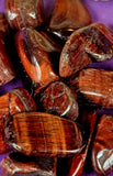 Red Tigers Eye Crystal Tumble♥️👁️🐯🐅🍒