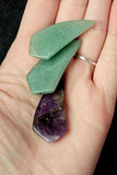 Assorted Fanged Shaped Crystal Cabochon 💜🦷🧛‍♂️📿💚
