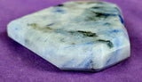 ✨RARE✨ LG. Dumortierite Crystal Faceted Heart 🤍✨😍🤯💙💠
