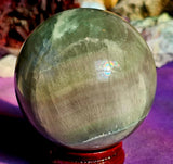 LG. Banded Fluorite Crystal Sphere 💜💚🔮💙🩵