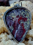 Unique Dragons Blood 925SS Stone Pendant w/Stainless Steel Chain 📿✨🅾️🐲🐉